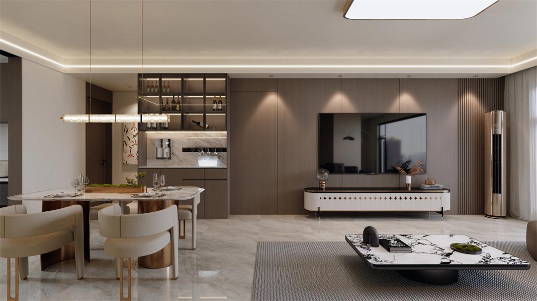 中海觀園132㎡ | 拯救審美疲勞！暖棕意式風(fēng)的家，溫暖又松弛